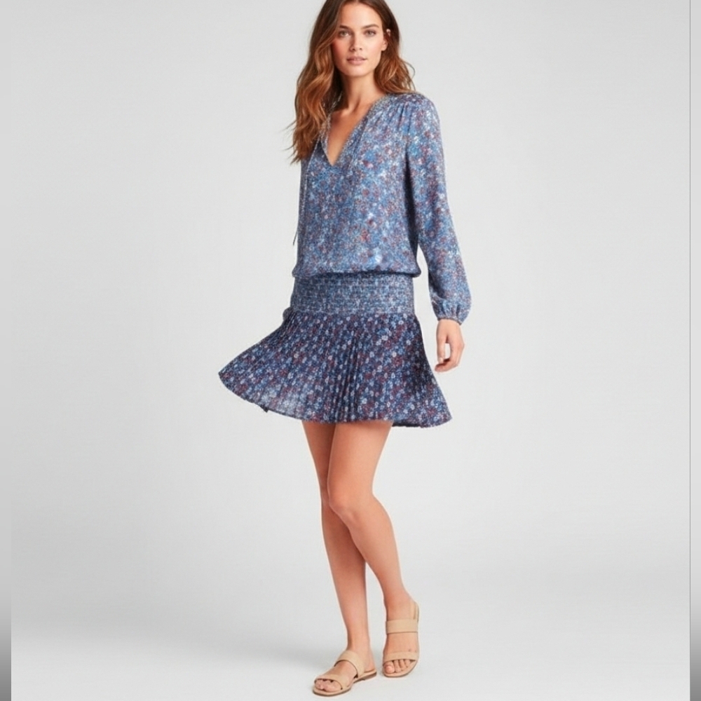 GAP Multicolor Floral Long Sleeve Dress